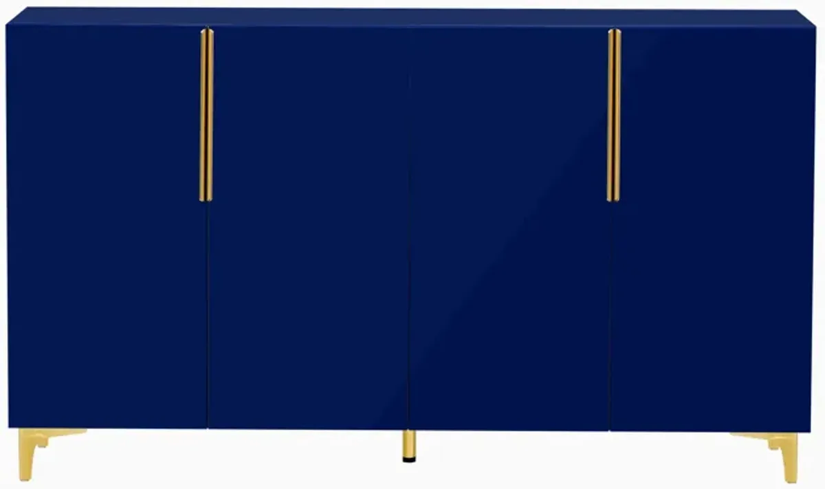 Merax Glossy Finish Light Luxury Storage Cabinet