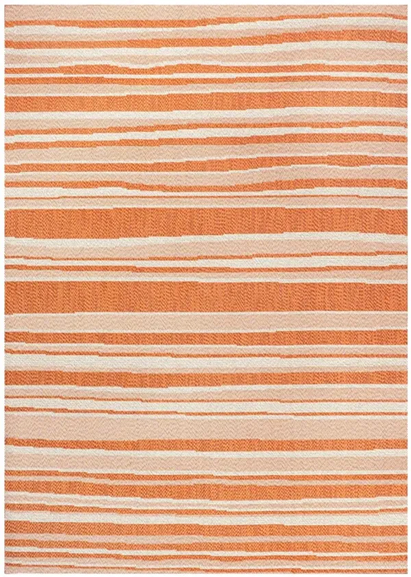Castara Wavy Stripe Modern Indoor/Outdoor Area Rug