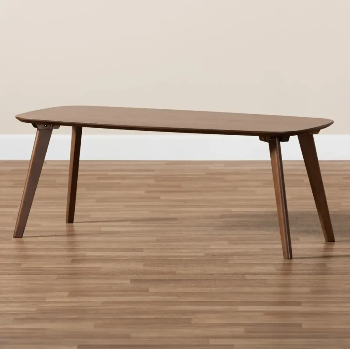 Baxton Studio Dahlia Mid Century Modern Walnut Finished Coffee Table