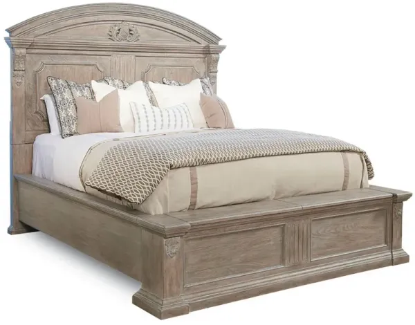 Arch Salvage Queen Chambers Panel Bed