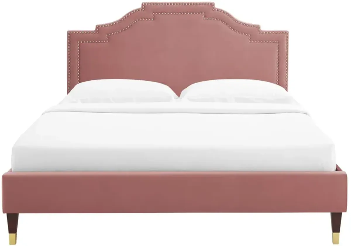 Modway - Adelaide Performance Velvet Queen Platform Bed