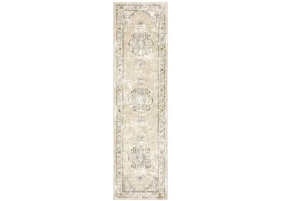 Andorra 2'3" x 8' Beige Rug