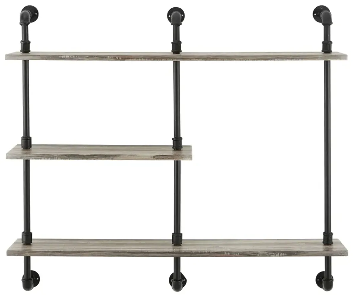 Aurora Three Tier Pipe Shelf Unit