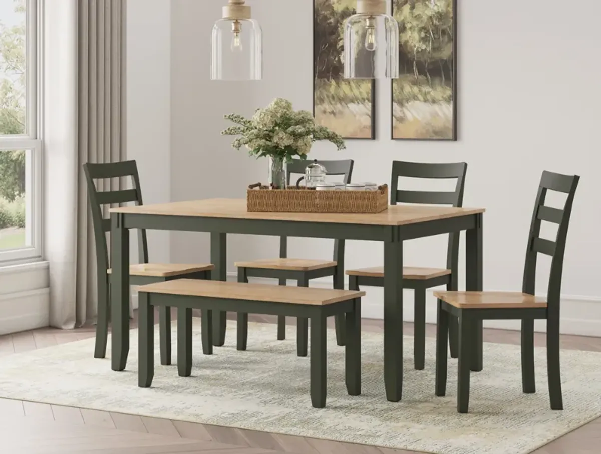 Gesthaven Green 6-Piece Dining Set