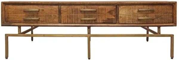 Mid-Century Goldbust 6-Drawer Cocktail Table
