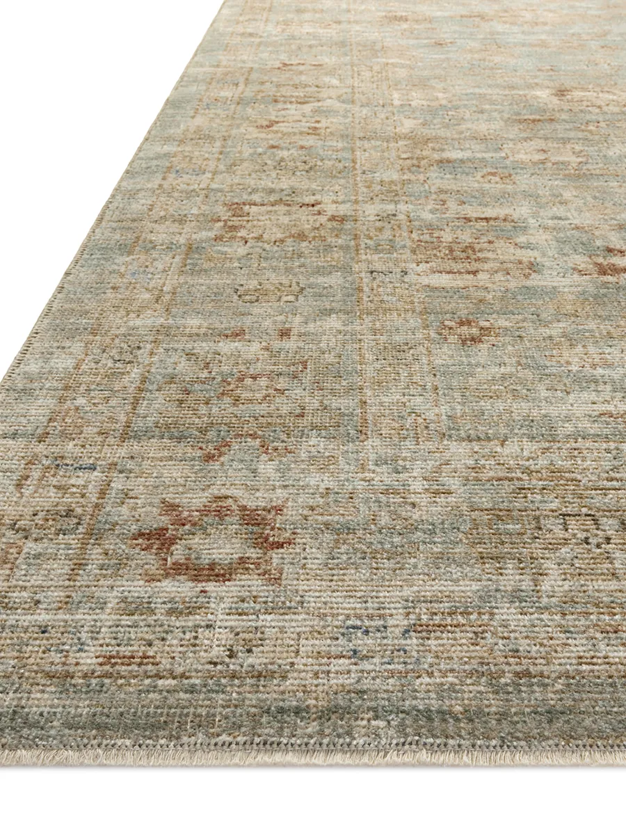 Heritage HER-06 Aqua / Terracotta 4''0" x 8''0" Rug by Patent Pending