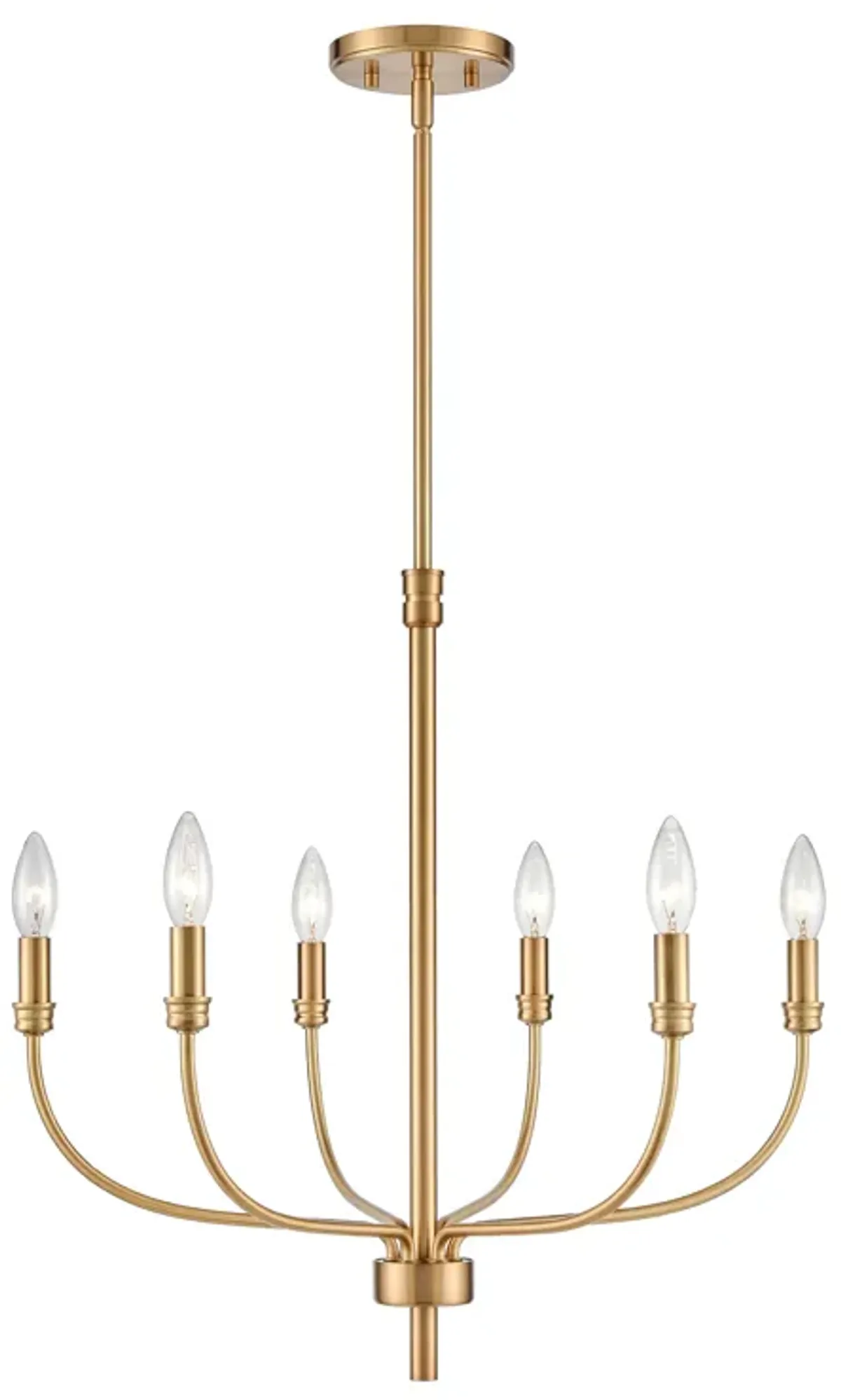 Newland 21'' Wide 6-Light Gold Chandelier