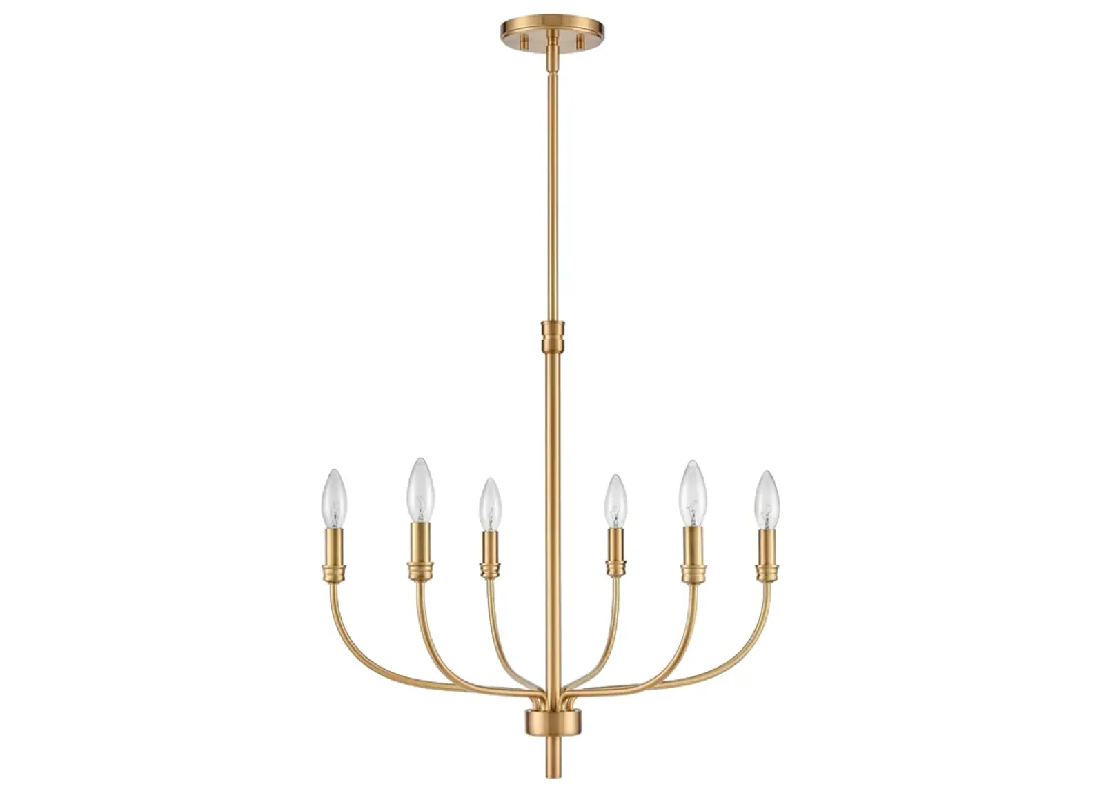 Newland 21'' Wide 6-Light Gold Chandelier