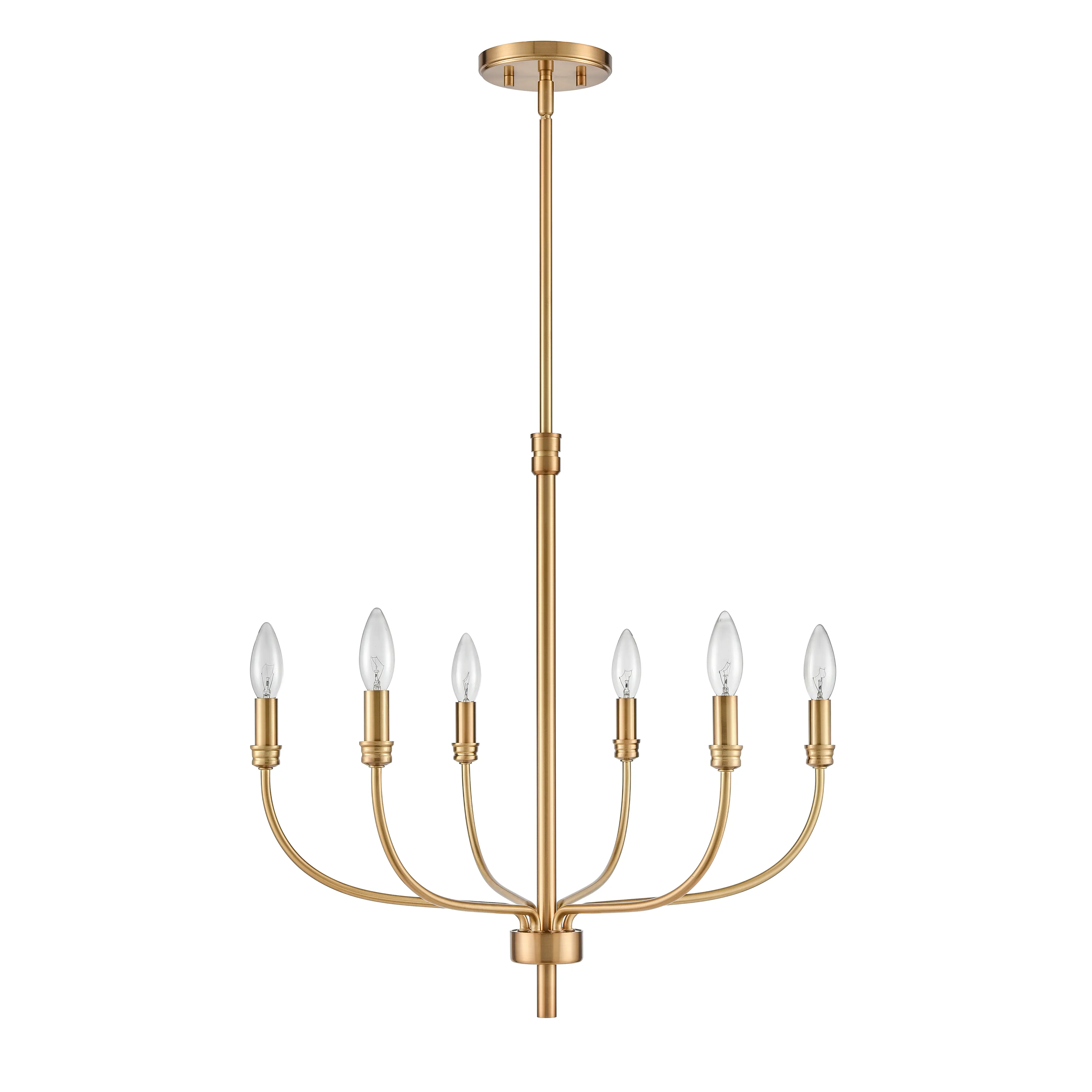 Newland 21'' Wide 6-Light Gold Chandelier