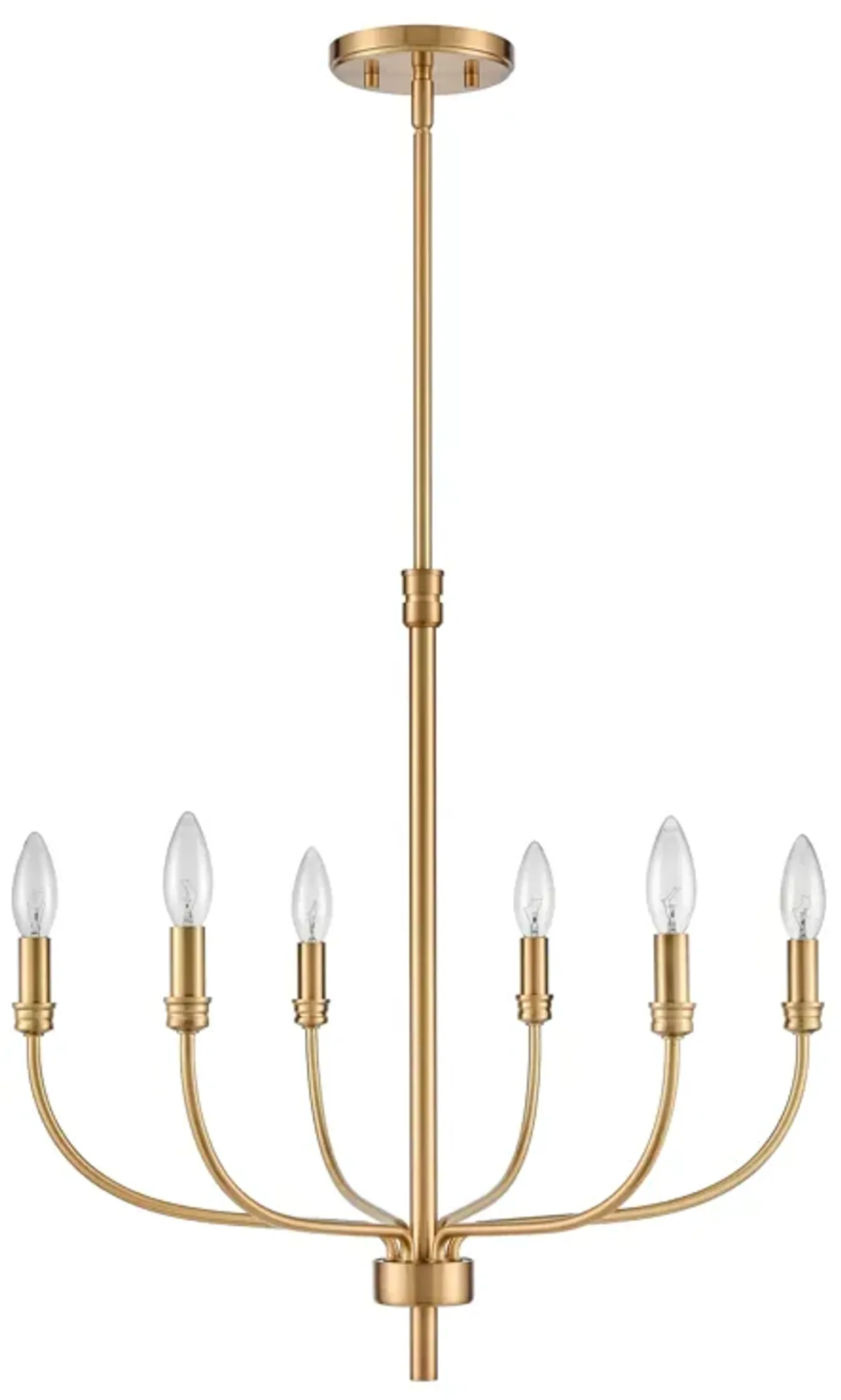 Newland 21'' Wide 6-Light Gold Chandelier