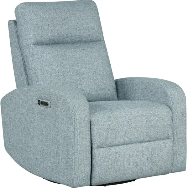 Parker Living Thriller - Natural Beauty Blue Power Swivel Glider Recliner