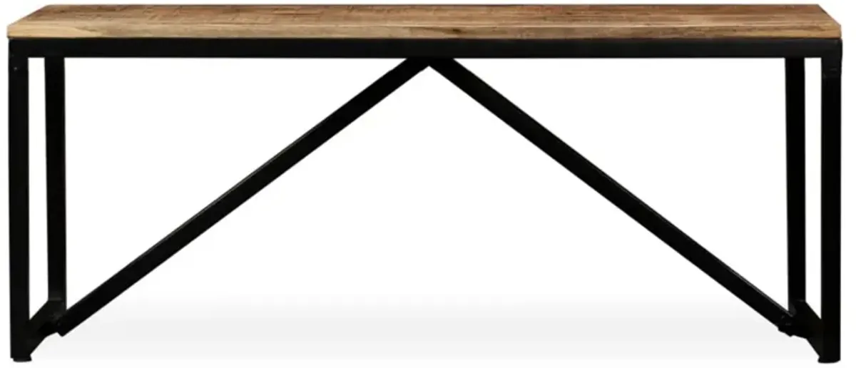 vidaXL Bench Solid Mango Wood 43.3"x13.8"x17.7"