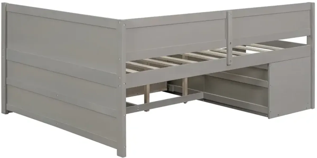 Merax Daybed with Drawers and Shelves