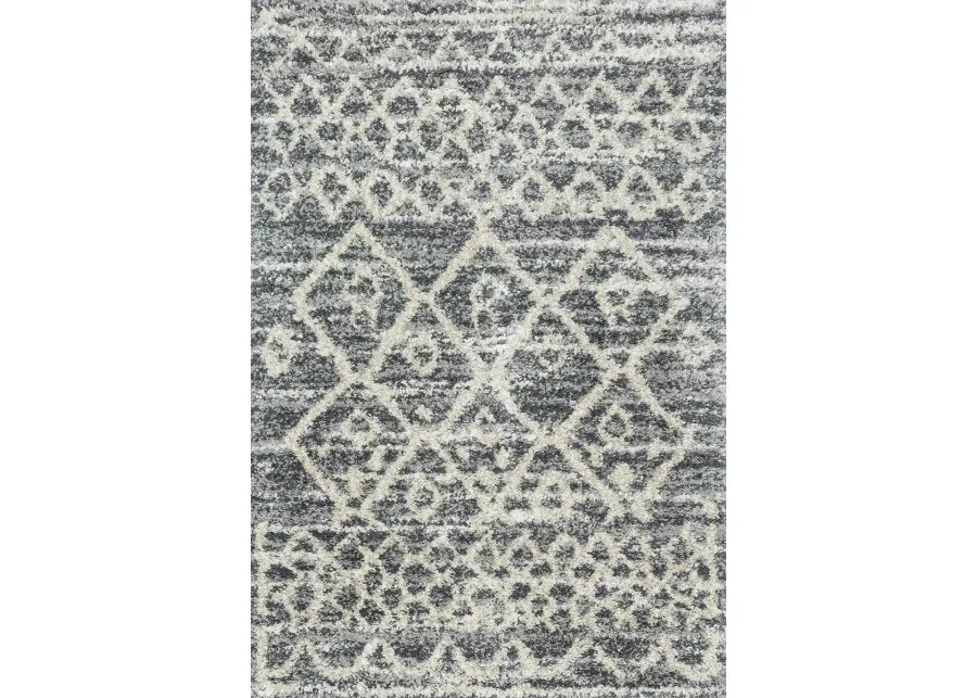 Quincy QC02 Graphite/Beige 3'3" x 6' Rug