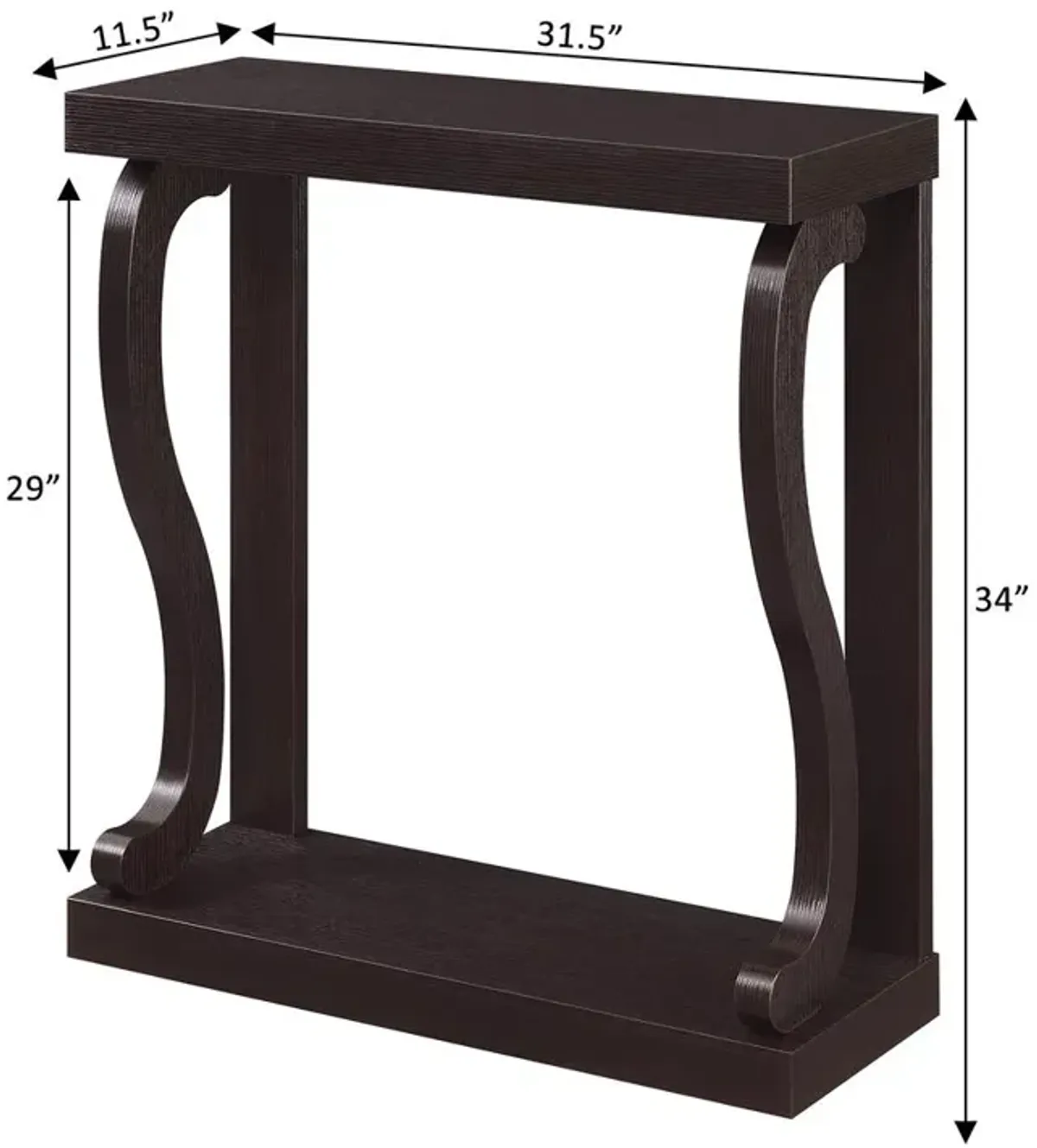 Convience Concept, Inc. Newport Gramercy Console Table