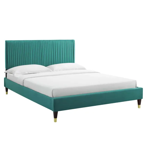 Modway - Peyton Performance Velvet King Platform Bed
