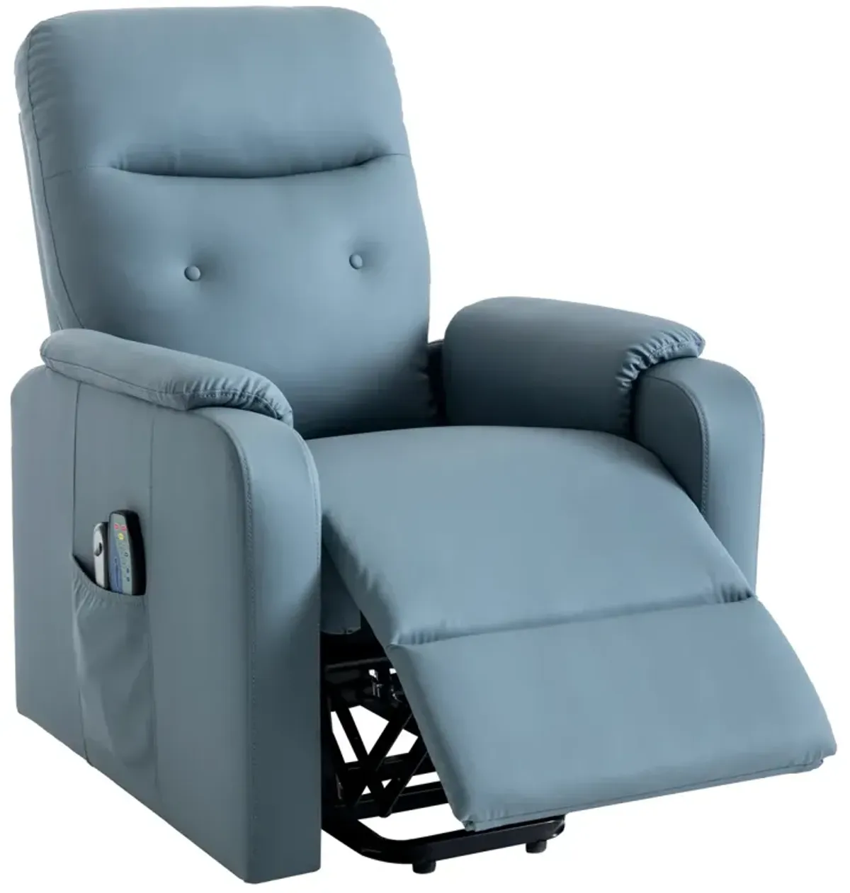 Electric Power Lift Massage Chair with Heating - Squirrel Grey