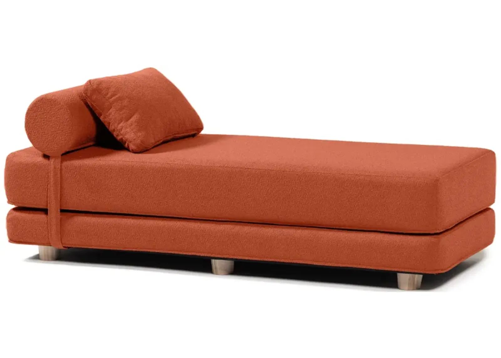 Jaxx Avida Daybed � Fold Out Queen Sleeper � Premium Boucle: Sleek and Modern Lounge for Relaxing and Overnight Guests