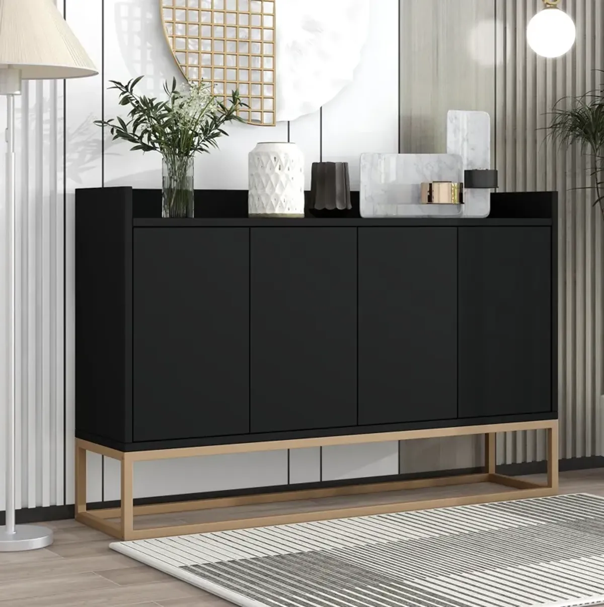 Merax Modern Sideboard Elegant Buffet Cabinet with Large Storage Space for Dining Room, Entryway