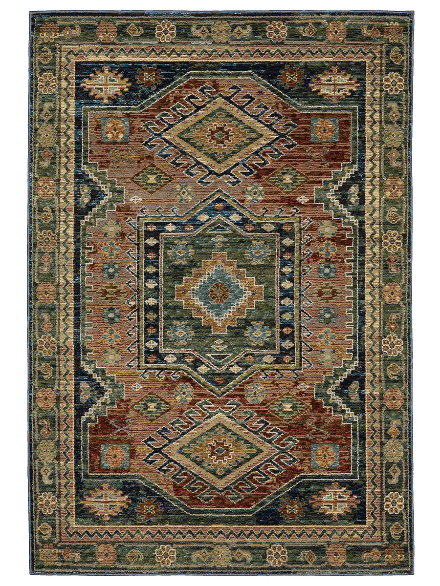 Andorra 1'10" x 3'2" Blue Rug