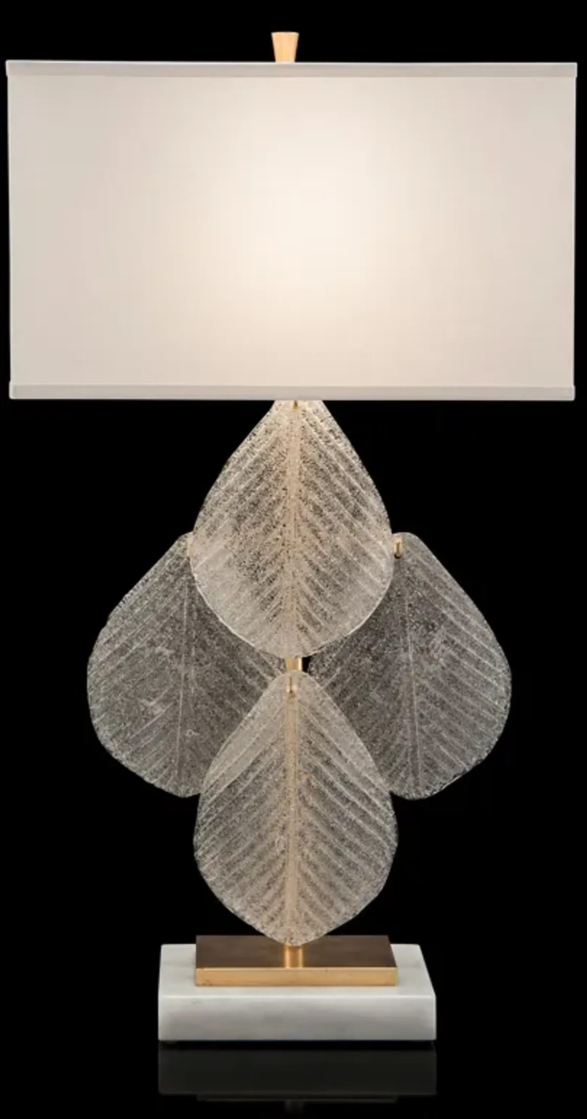 Glass Petal Table Lamp