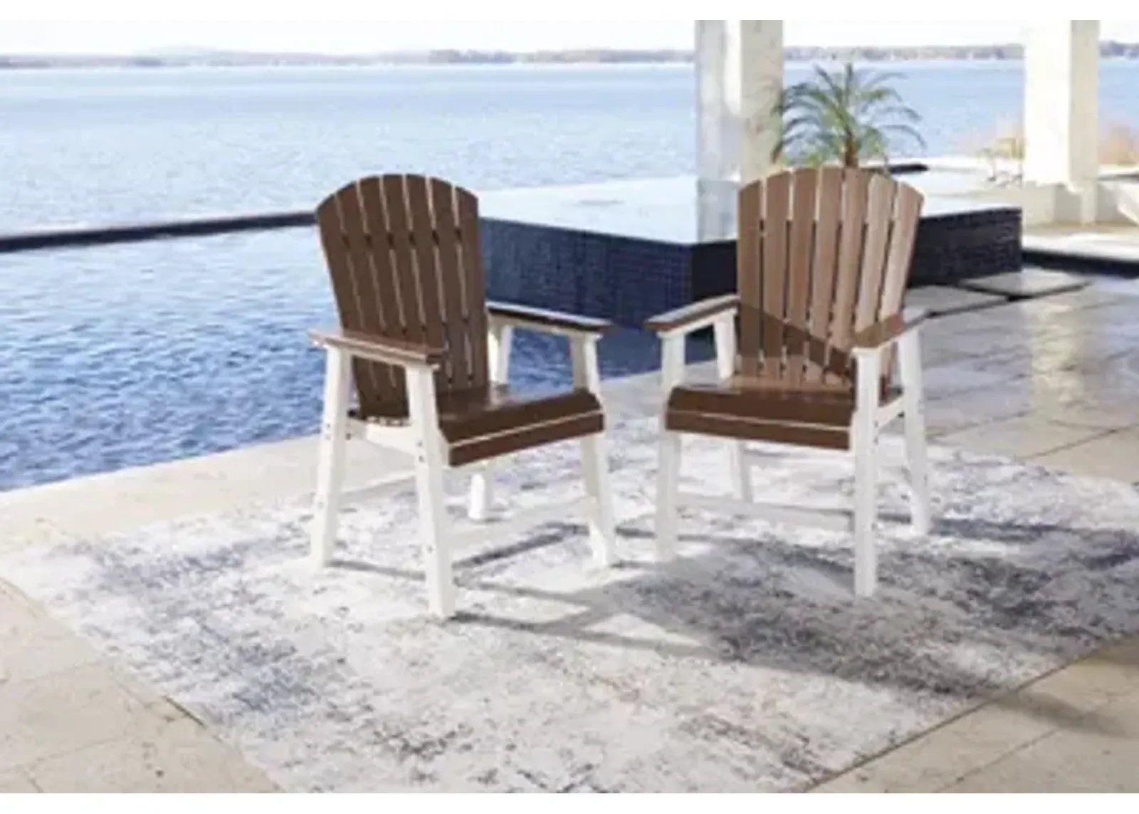 Genesis Bay Outdoor Dining Arm Chair (Set of 2)