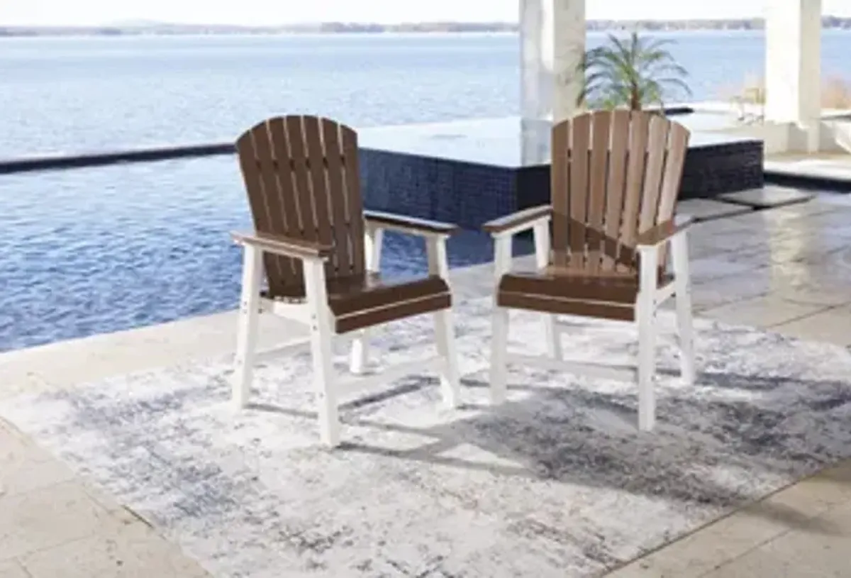 Genesis Bay Outdoor Dining Arm Chair (Set of 2)