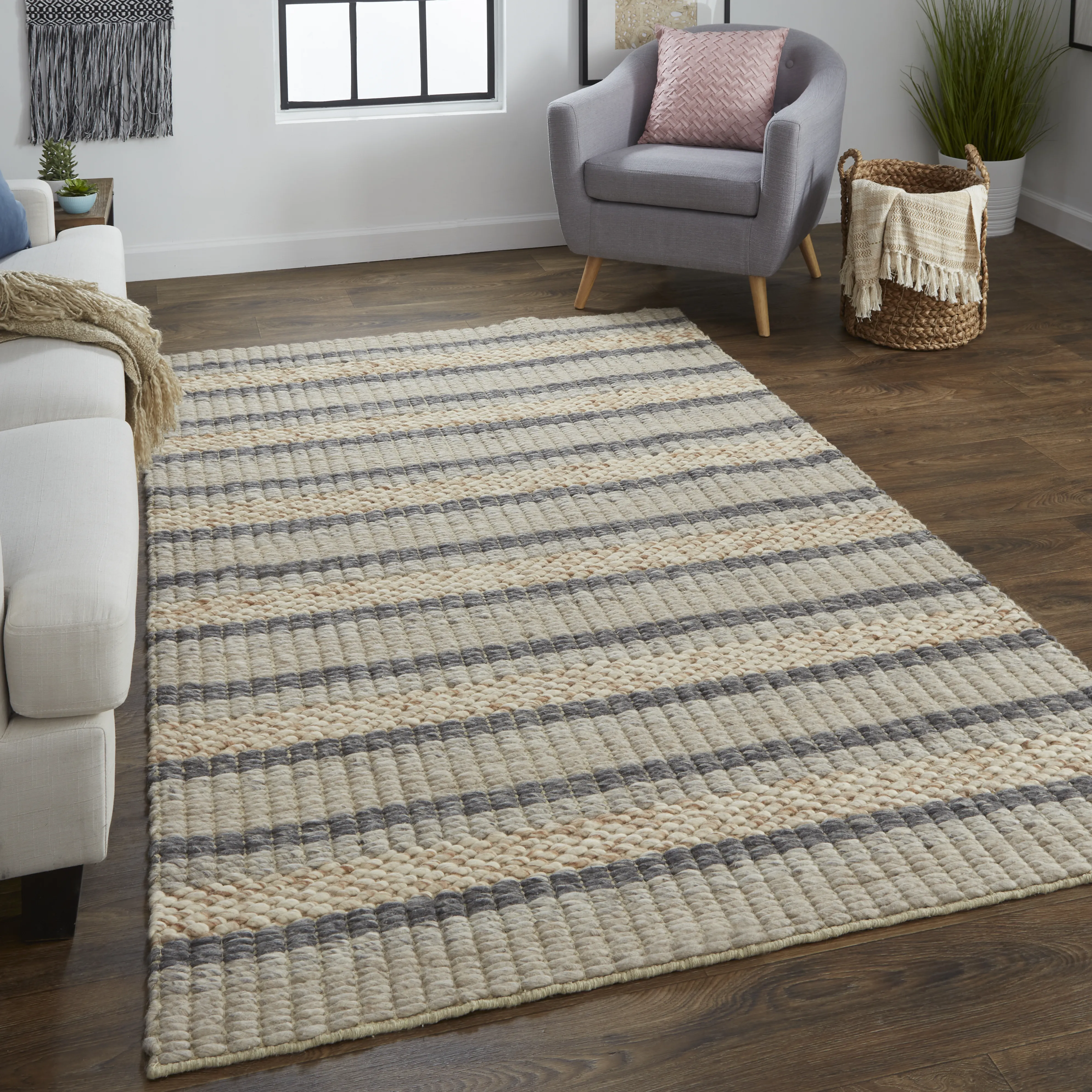 Berkeley 0738F Ivory/Tan/Gray 9'6" x 13'6" Rug