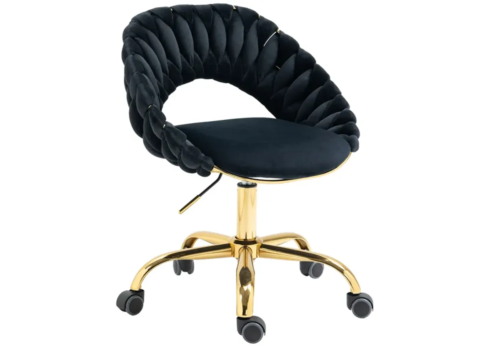 Computer Chair Office Chair Adjustable Swivel Chair Fabric Seat Home Study Chair