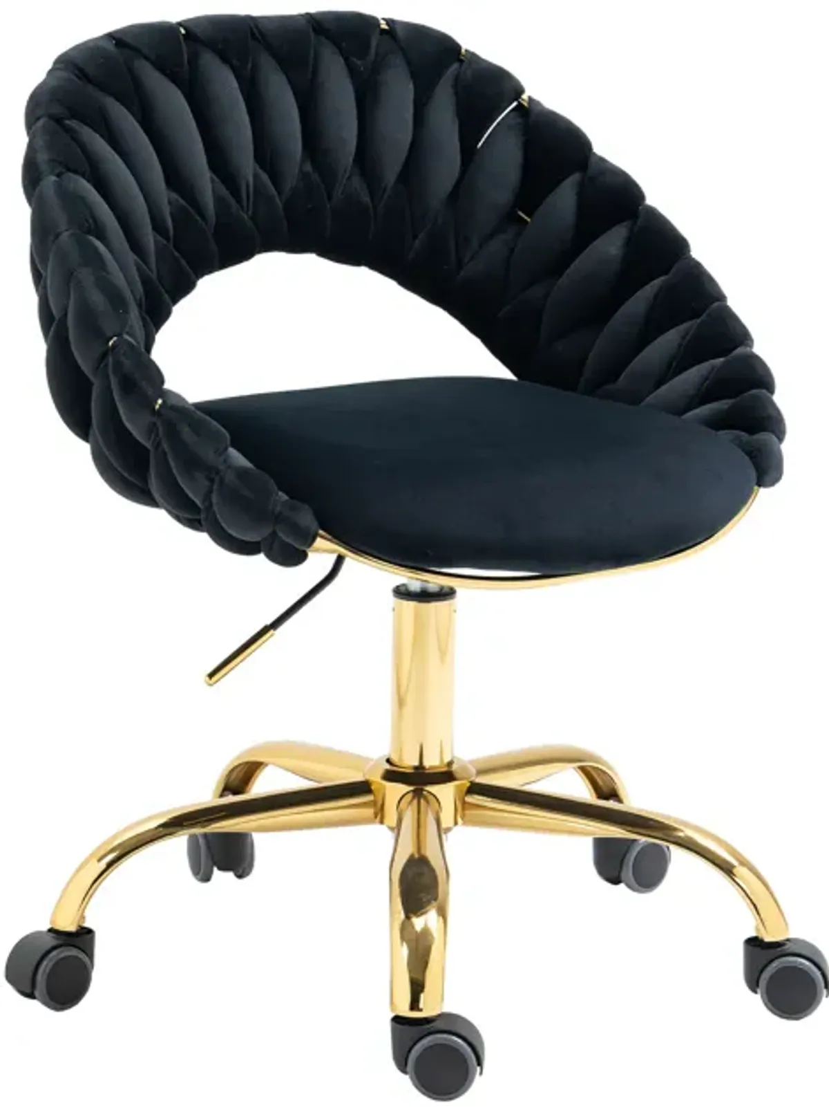 Computer Chair Office Chair Adjustable Swivel Chair Fabric Seat Home Study Chair