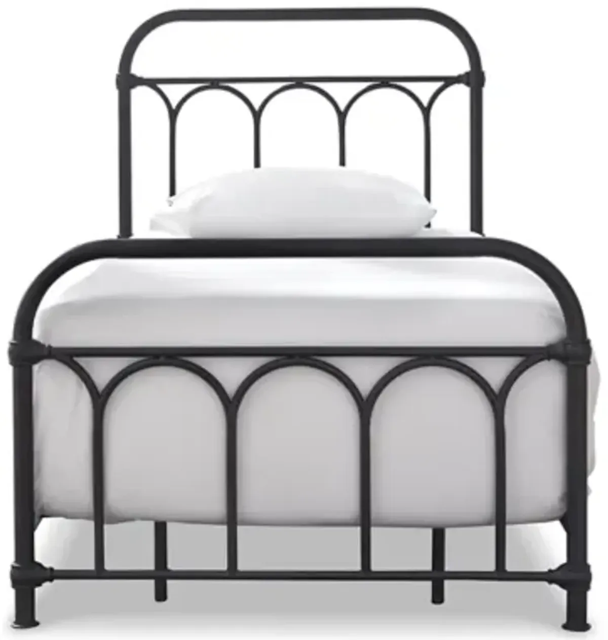 Nashburg Twin Metal Bed Black