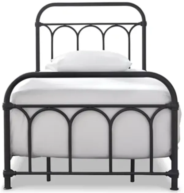 Nashburg Twin Metal Bed Black