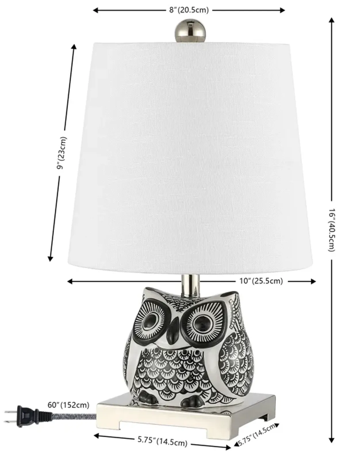 Justina Ceramic Mini LED Table Lamp