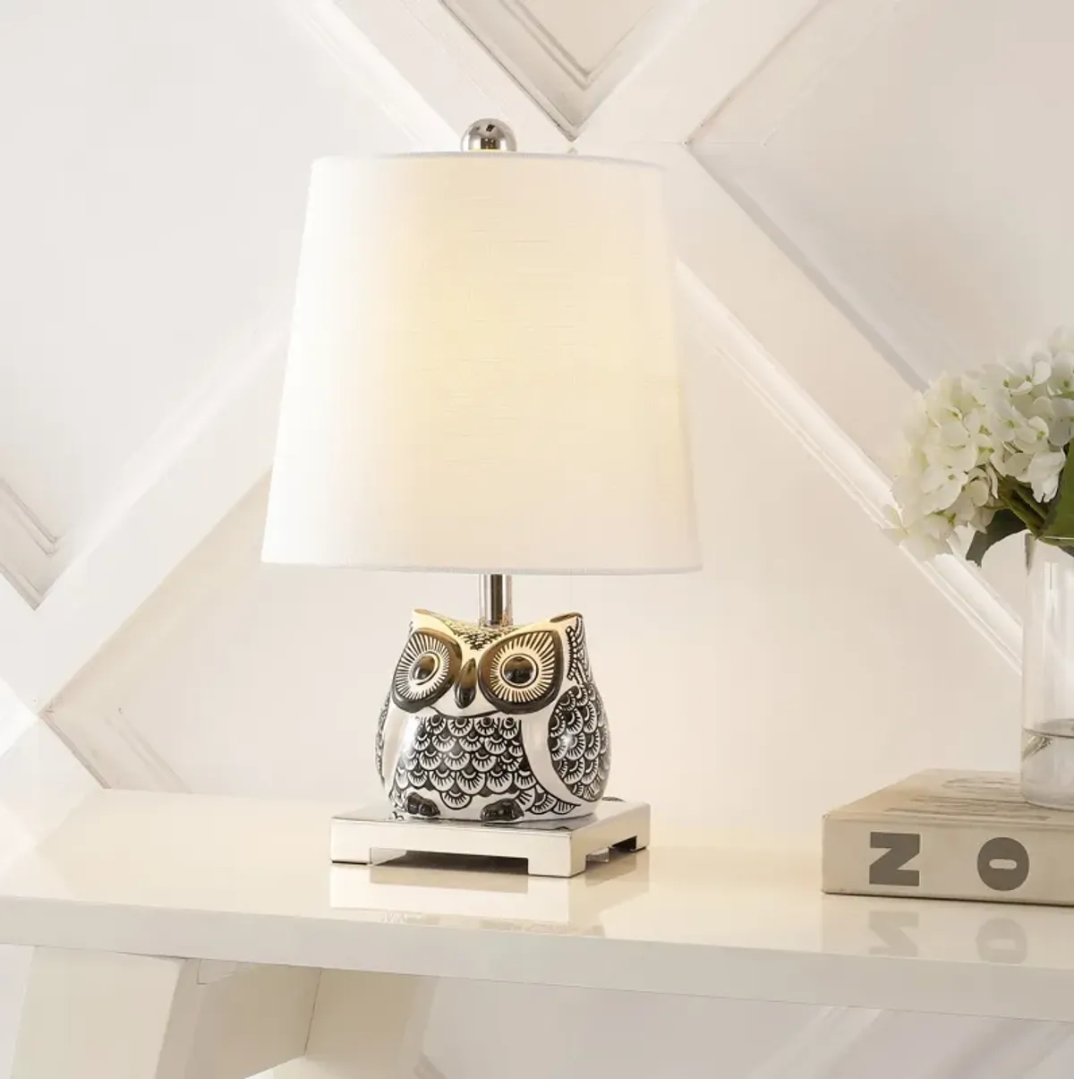 Justina Ceramic Mini LED Table Lamp