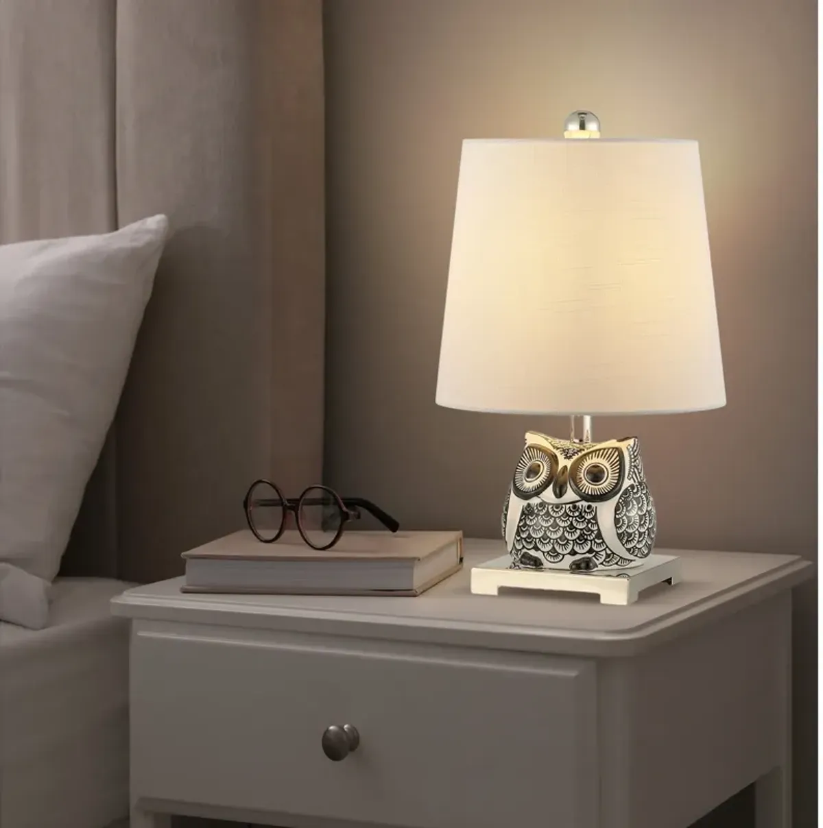 Justina Ceramic Mini LED Table Lamp