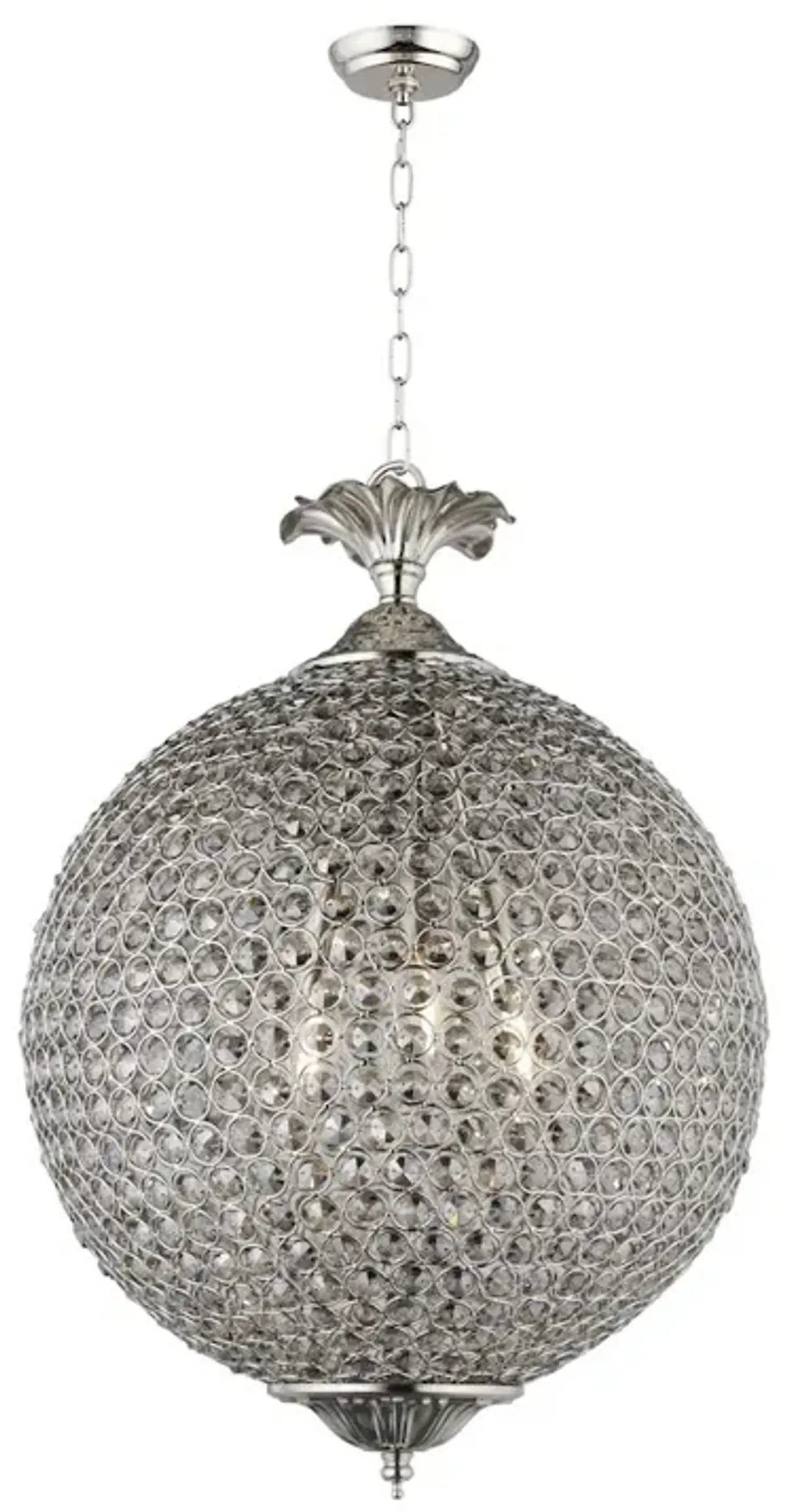Alex Hamilton Honore Smoke Glass Bead Globe Pendant