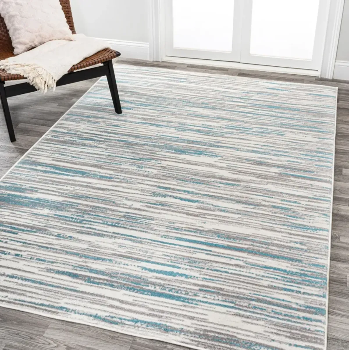 Speer Abstract Linear Stripe Area Rug