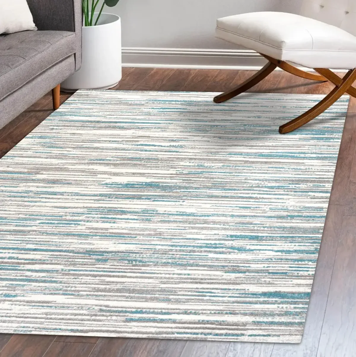 Speer Abstract Linear Stripe Area Rug