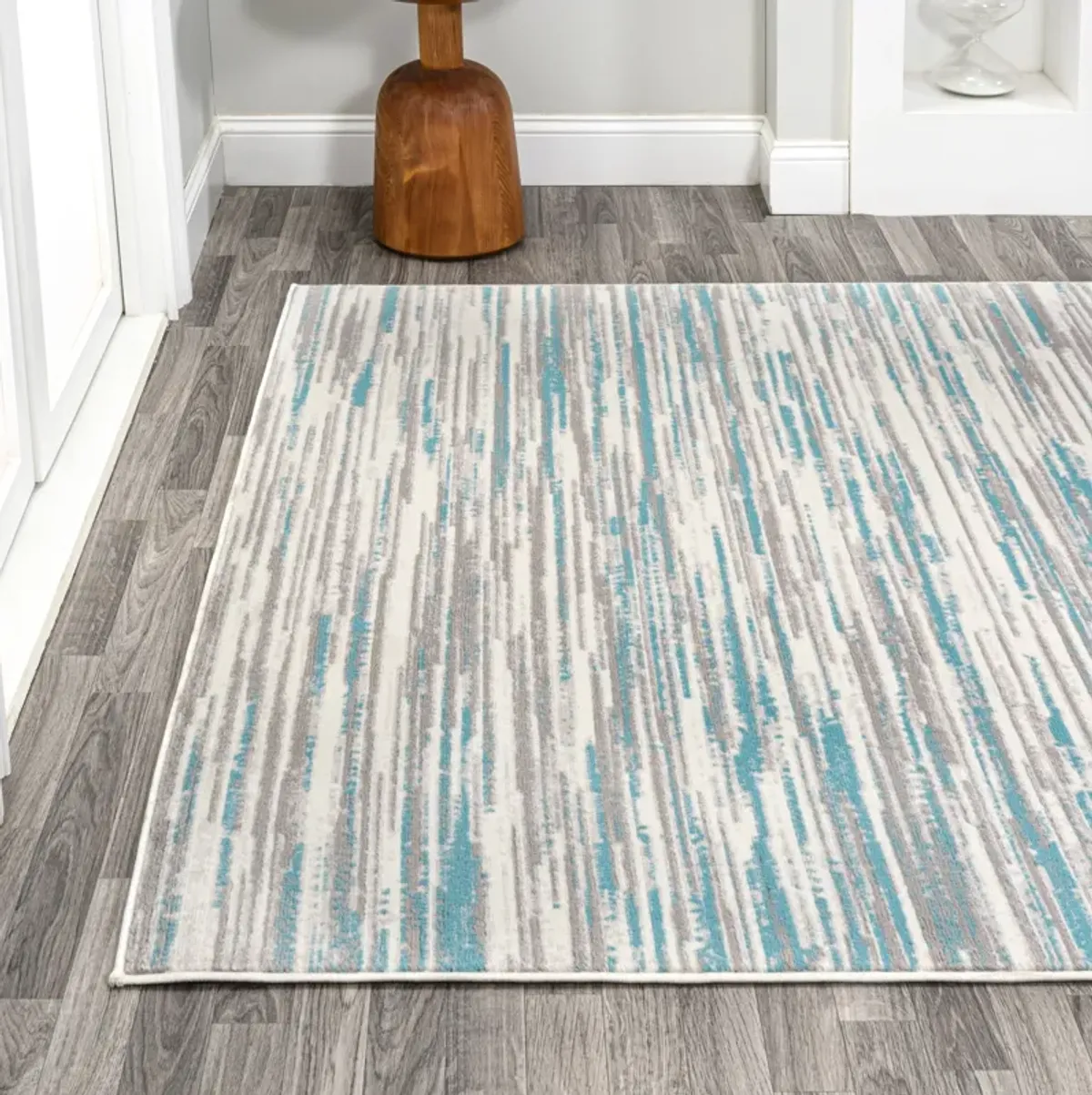 Speer Abstract Linear Stripe Area Rug