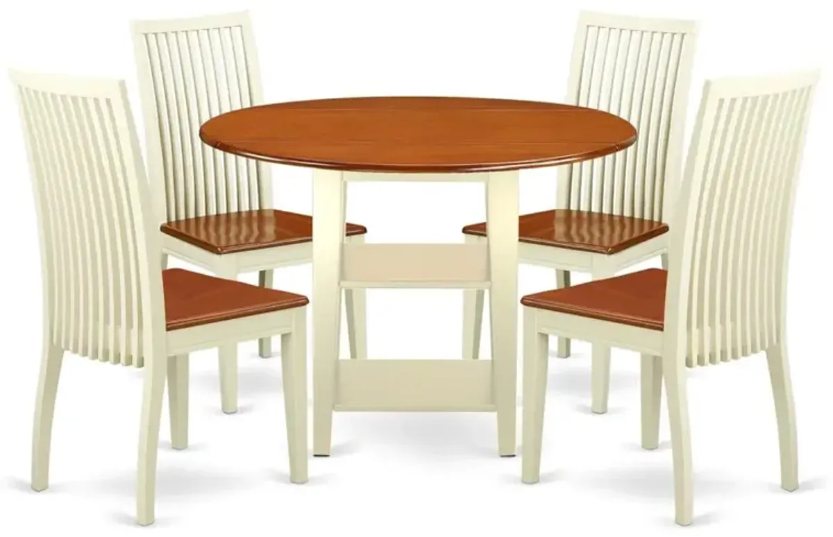 Dining Room Set Buttermilk & Cherry