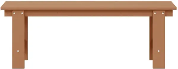 WestinTrends Outdoor HDPE 48" Modern Backless Patio Bench