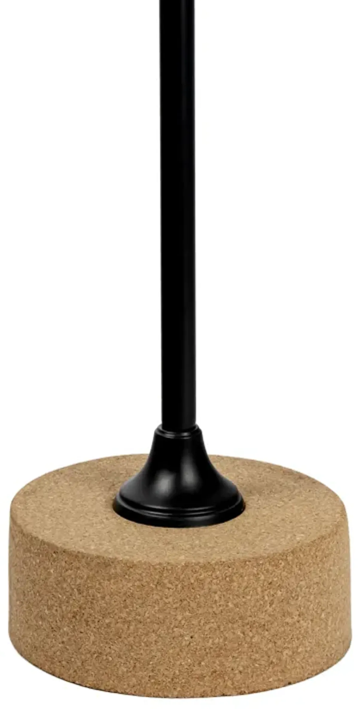Calix Contemporary Minimalist Metal/Cork Round End Table