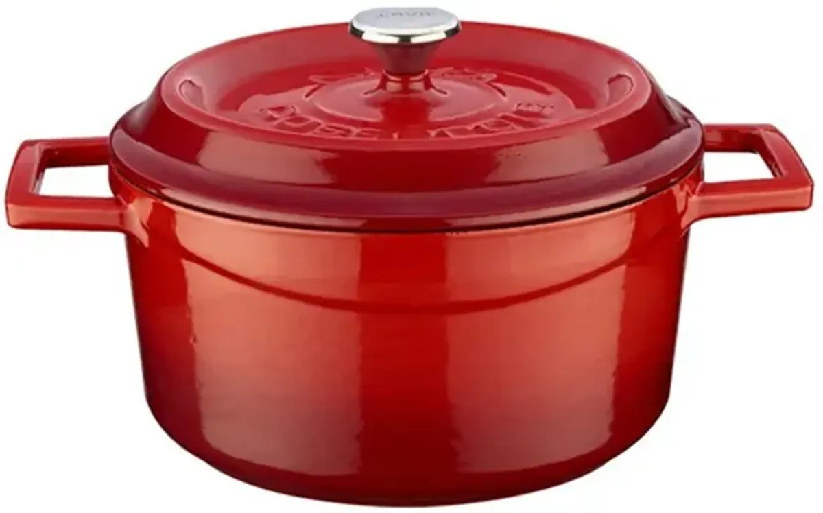 Cast Iron dia.7.75" h:4" 3 qt. Round Cast Iron Dutch Oven