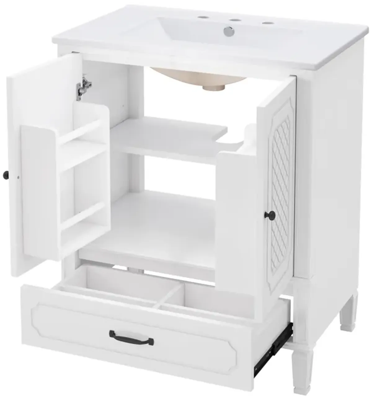 Merax Freestanding Bathroom Vanity with Sink