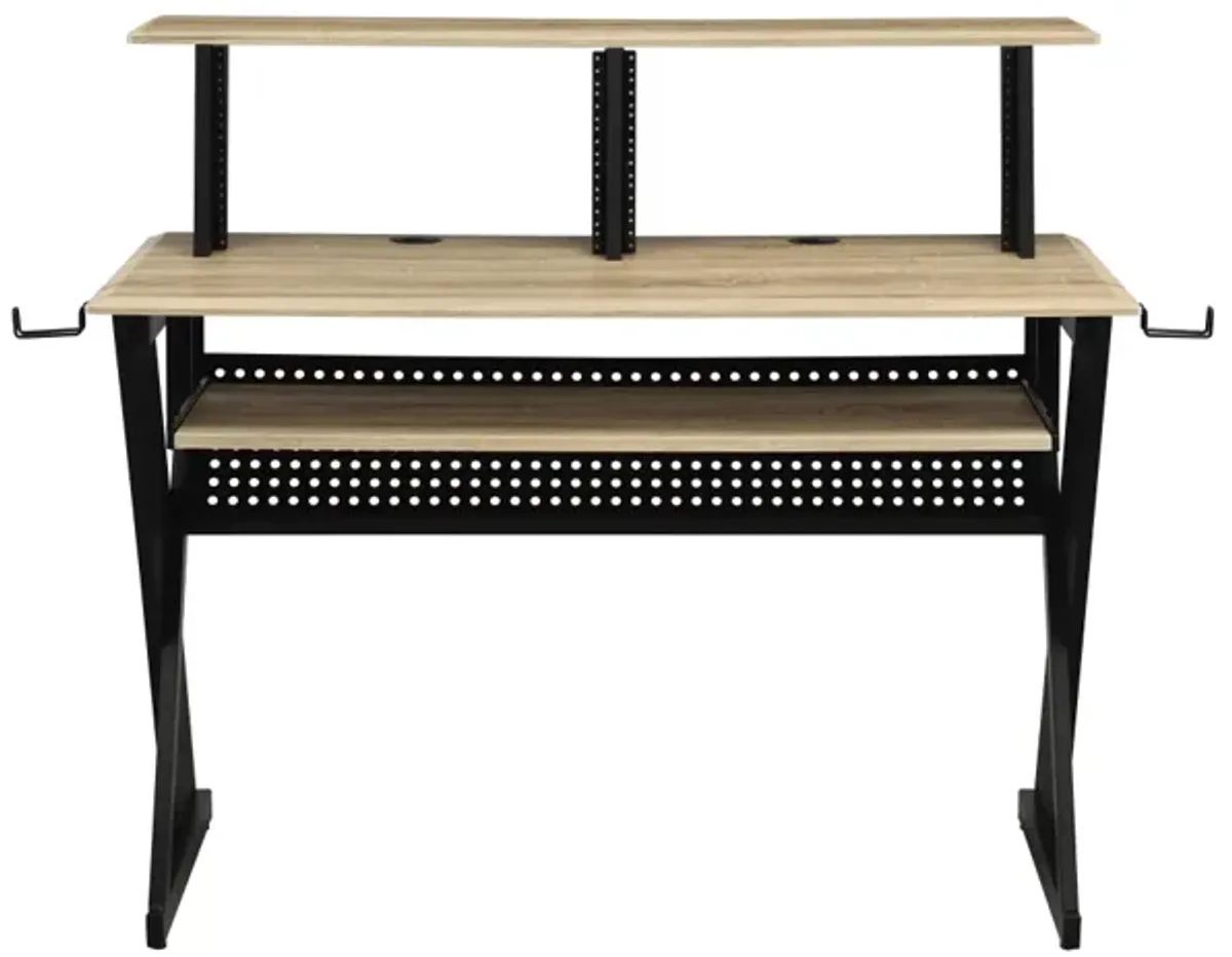 Annette Music Desk, Natural & Black Finish OF00992