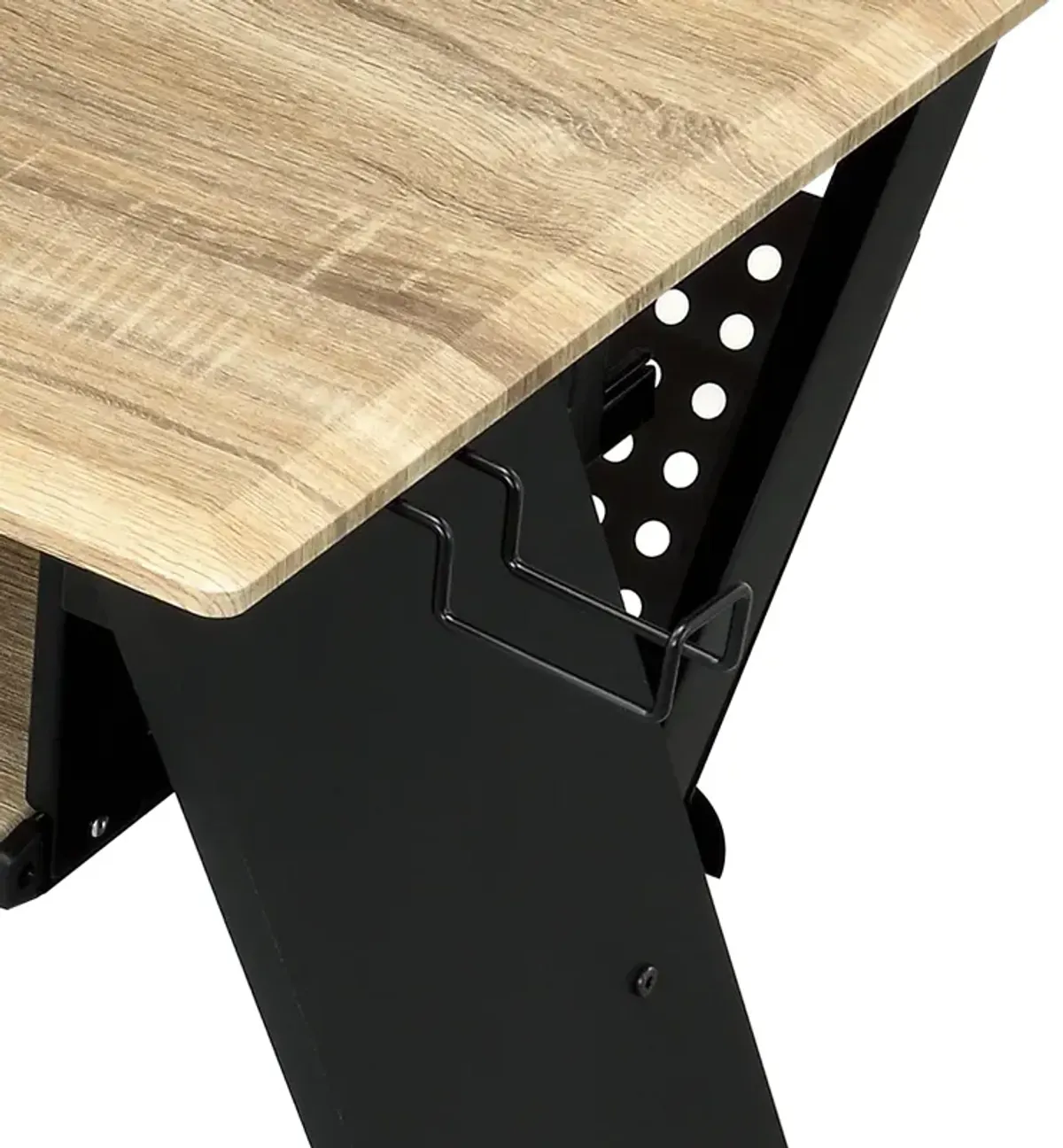 Annette Music Desk, Natural & Black Finish OF00992