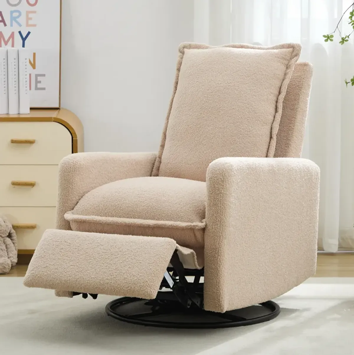 Merax Swivel Rocker Manual Recliner Chair