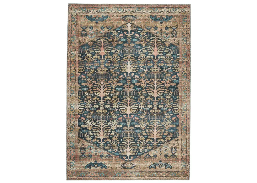 Keyara By Nikki Chu Jayven Blue 2'6" x 8' Runner Rug