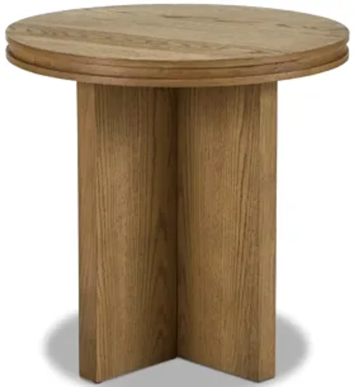 Waterfall Brown Round End Table