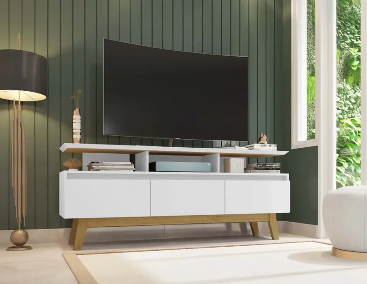 Yonkers White Small TV Stand